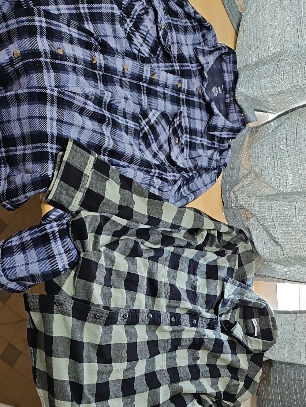 Sonoma Men's Bundle of 2 Plaid Button-Down Shirt Flannels 3XLT